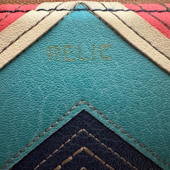 Relic Pink and Blue Chevron Wallet - Picture 2 of 6